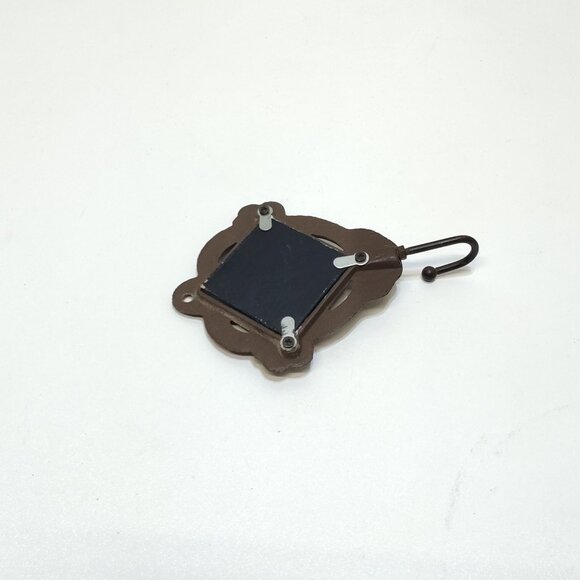 Ornate Cast Iron Wall Hook Mirror Accent Unique Style Decorative Hanger Vintage - Picture 3 of 6